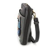 CHALA Companion Organizer Crossbody Purse - Blue Butterfly