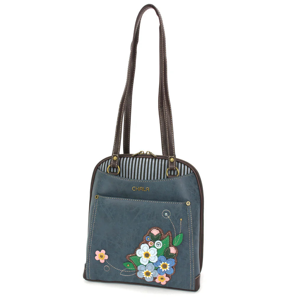 CHALA Convertible Backpack Purse - Forget Me Not