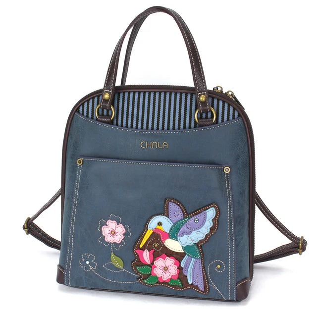 CHALA Convertible Backpack Purse - Hummingbird A
