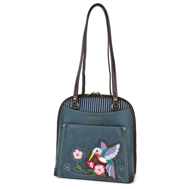 CHALA Convertible Backpack Purse - Hummingbird A