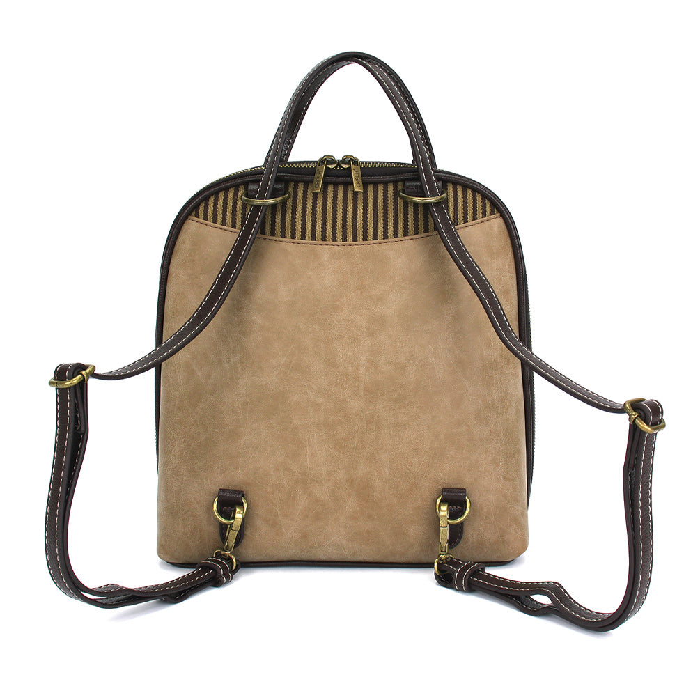 CHALA Convertible Backpack Purse - Highland Cow