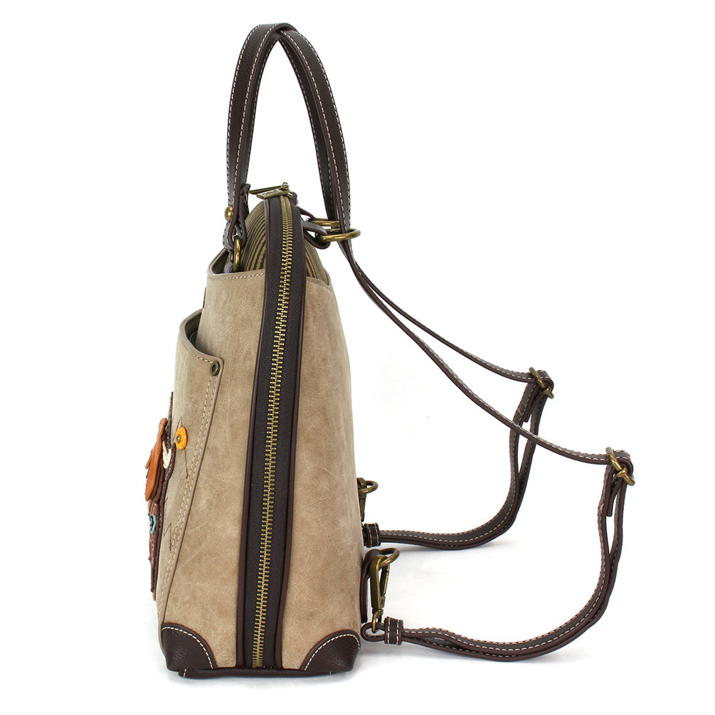 CHALA Convertible Backpack Purse - Highland Cow