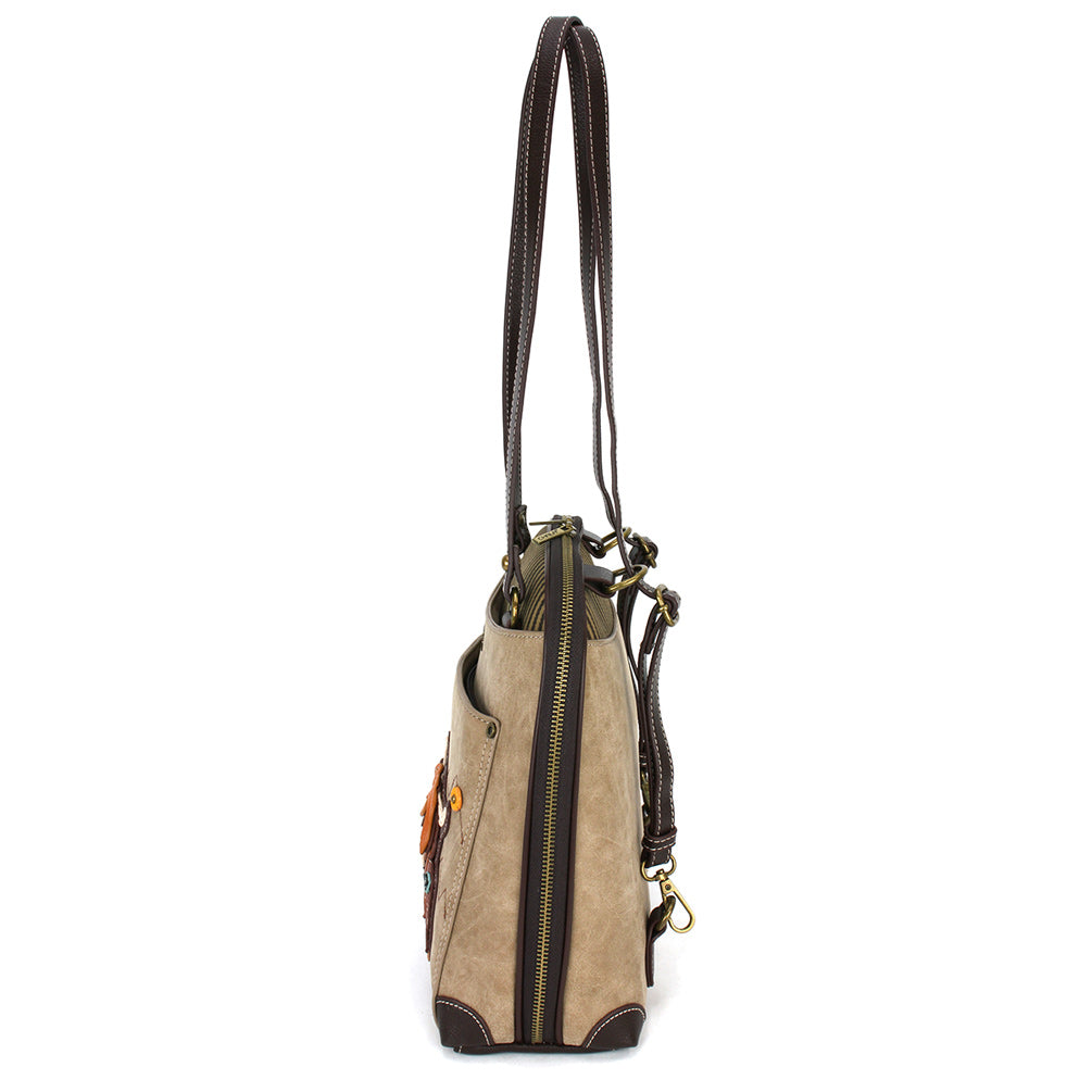 CHALA Convertible Backpack Purse - Highland Cow