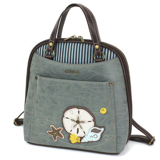 CHALA Convertible Backpack Purse - Sand Dollar