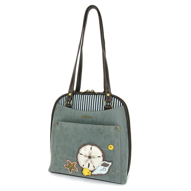 CHALA Convertible Backpack Purse - Sand Dollar