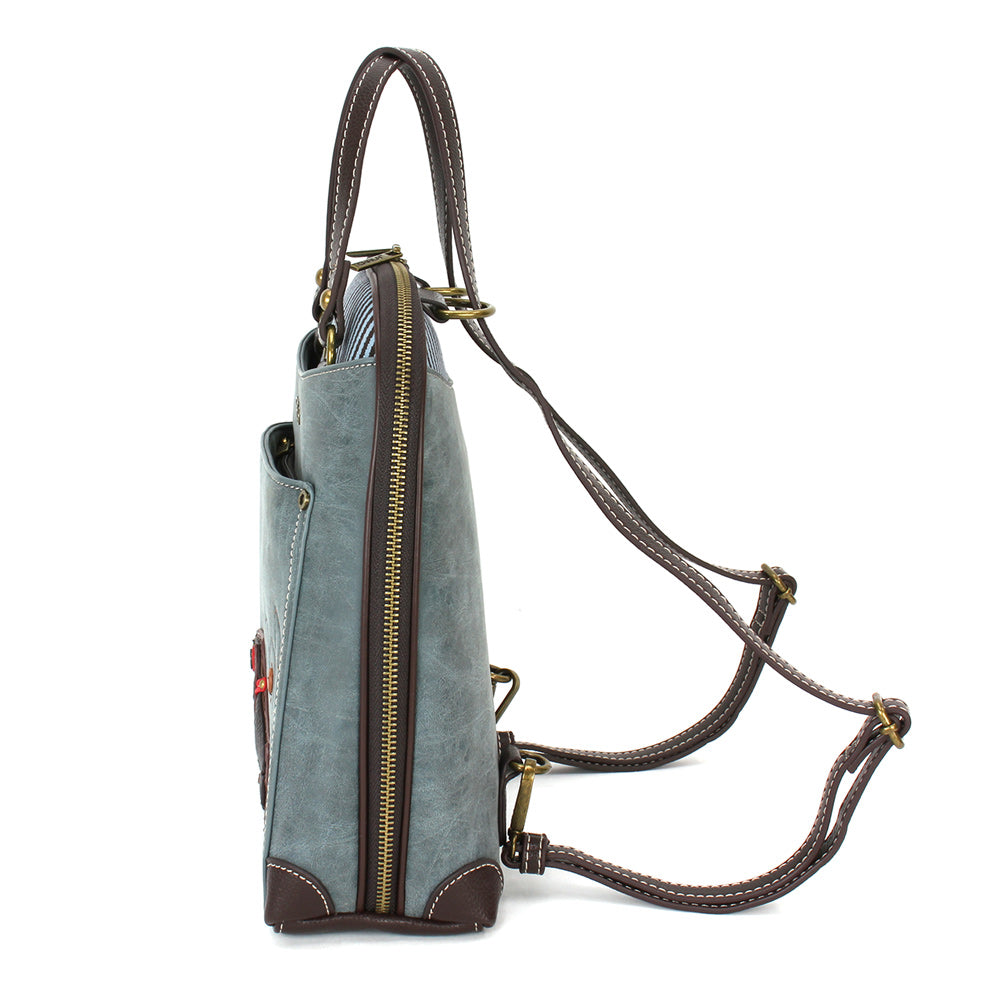 CHALA Convertible Backpack Purse - Wiener Dog