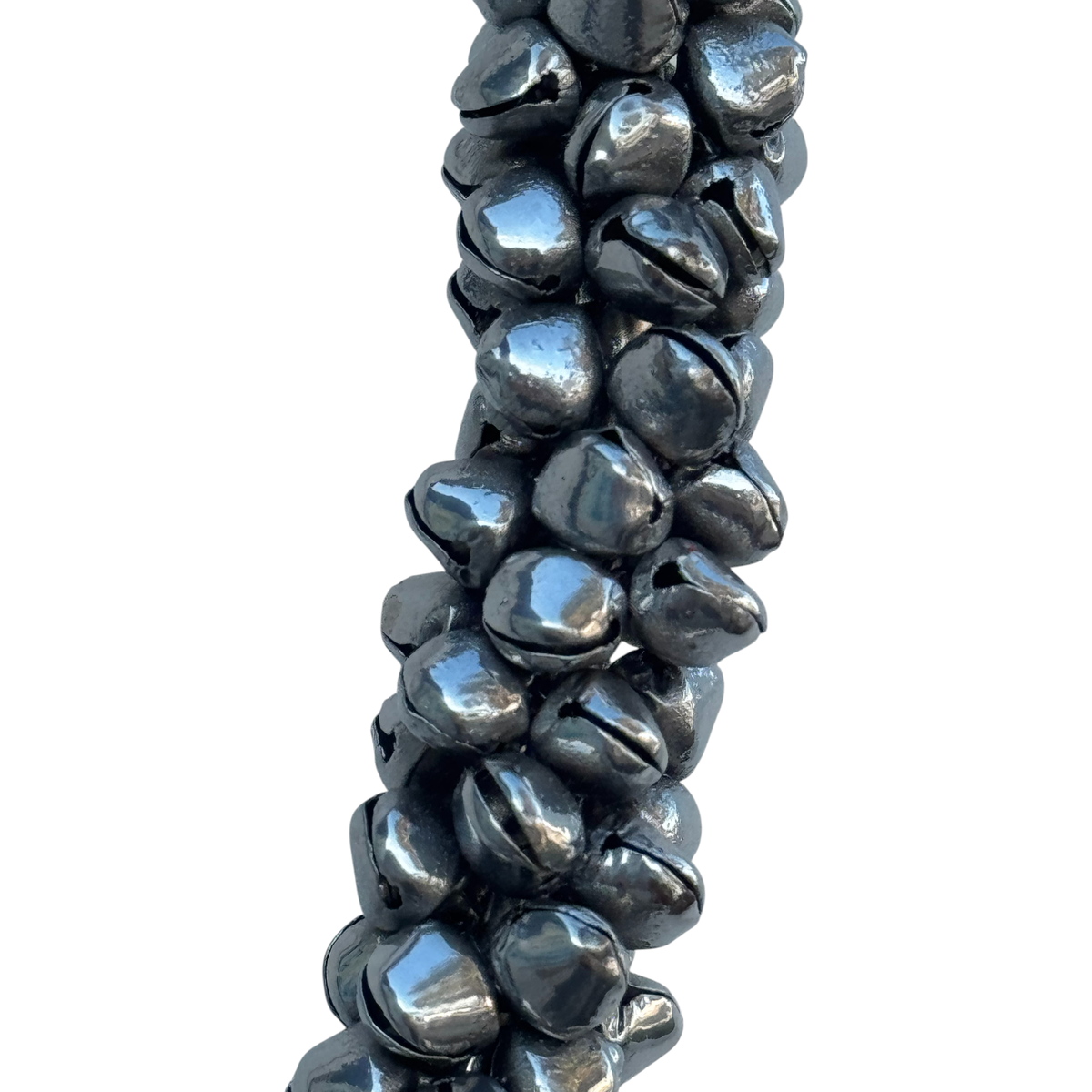 Hanging Jingle Bell Nickel-Plated Heart Wreath-Garden Bell