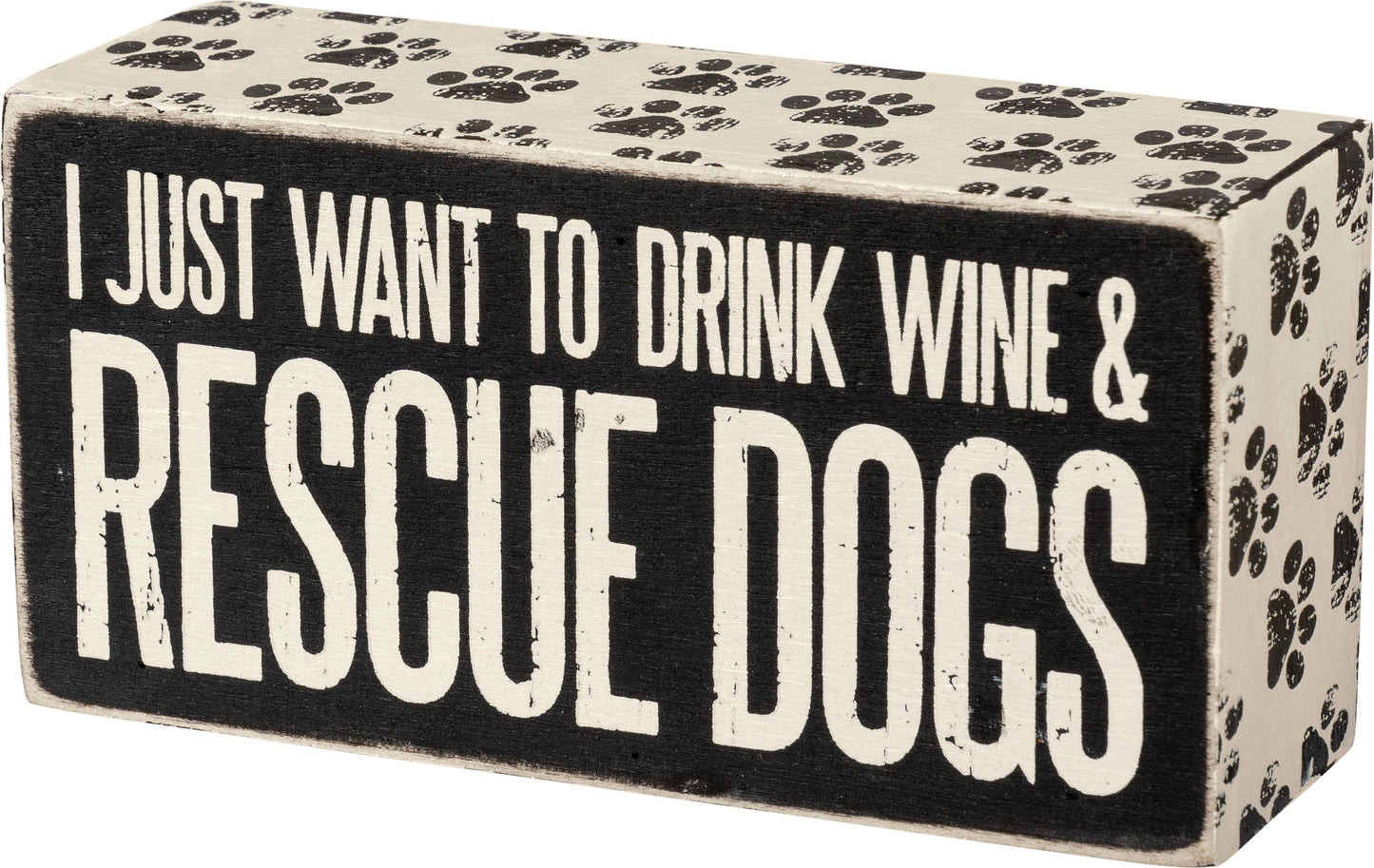 Rescue Dogs Box Sign