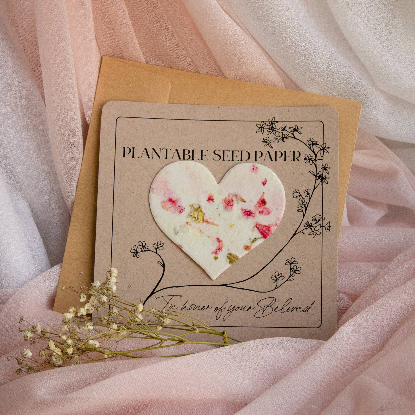Plantable Seed Paper - Memorial, Sympathy, Tribute