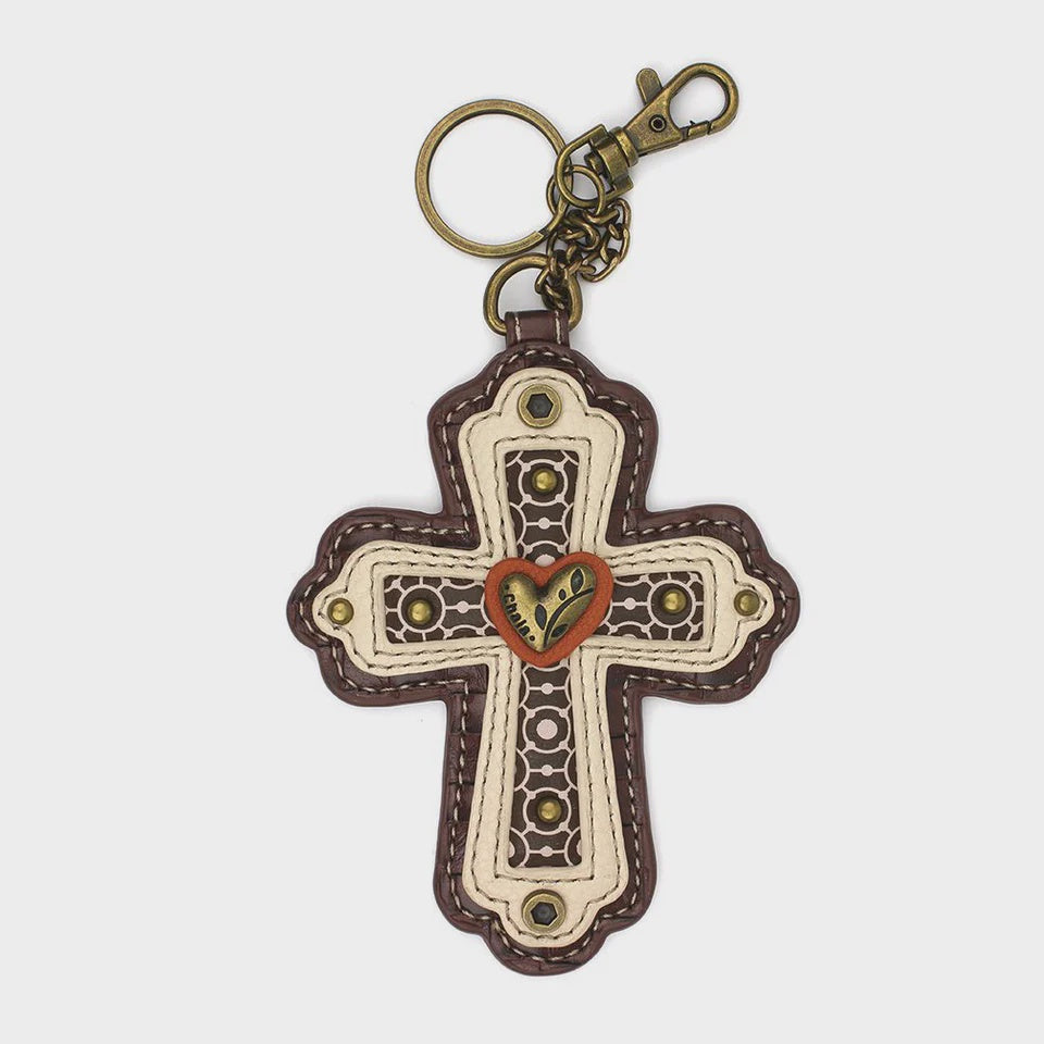 CHALA Cross Keyfob, Coin Purse, Purse Charm