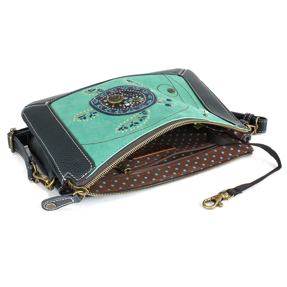 CHALA Dazzled Zip Pouch Crossbody - Sea Turtle