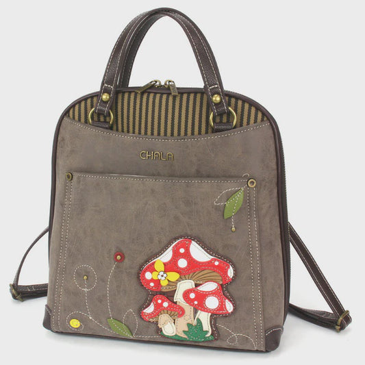 CHALA Convertible Backpack Purse - Mushroom