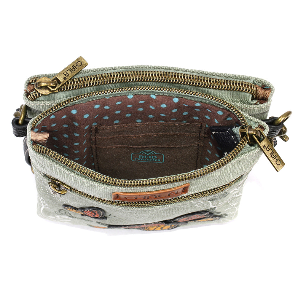 CHALA Double Pocket Crossbody - Monarch