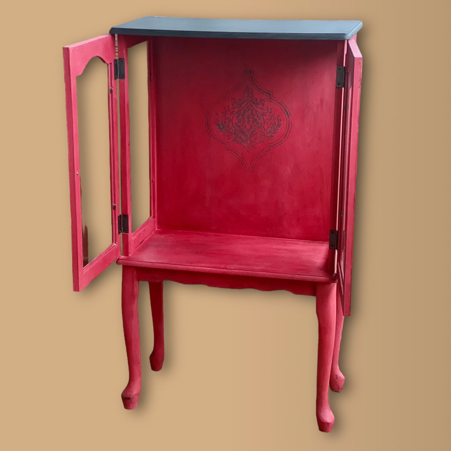 Little Red Cabinet - Solid Wood