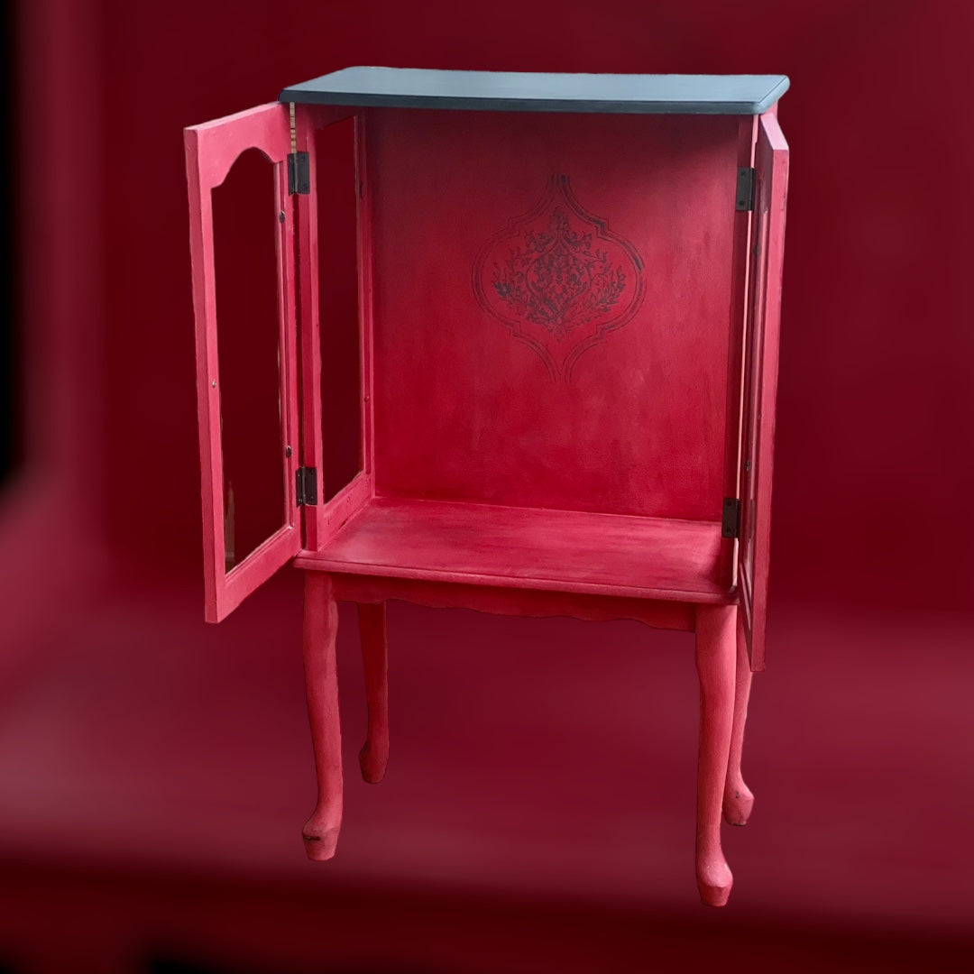 Little Red Cabinet - Solid Wood