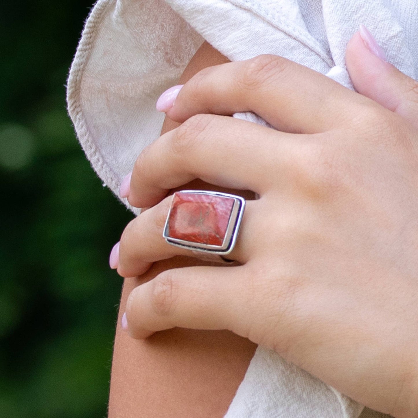 Anju Kashi Semiprecious Stone Large Rings