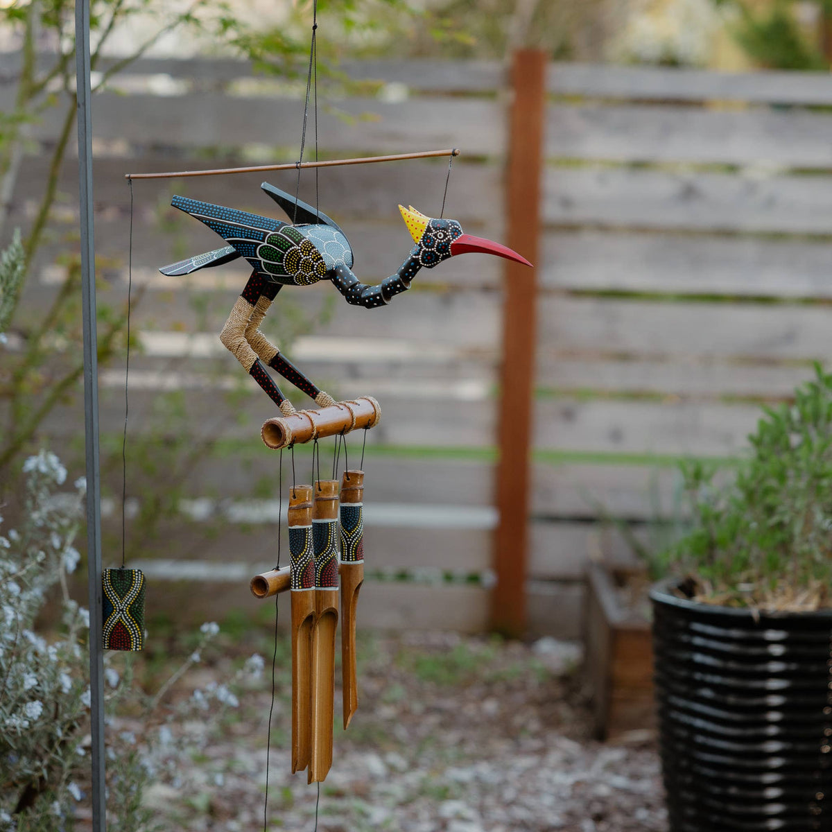 Abby Bobbing Head Bamboo Wind Chime