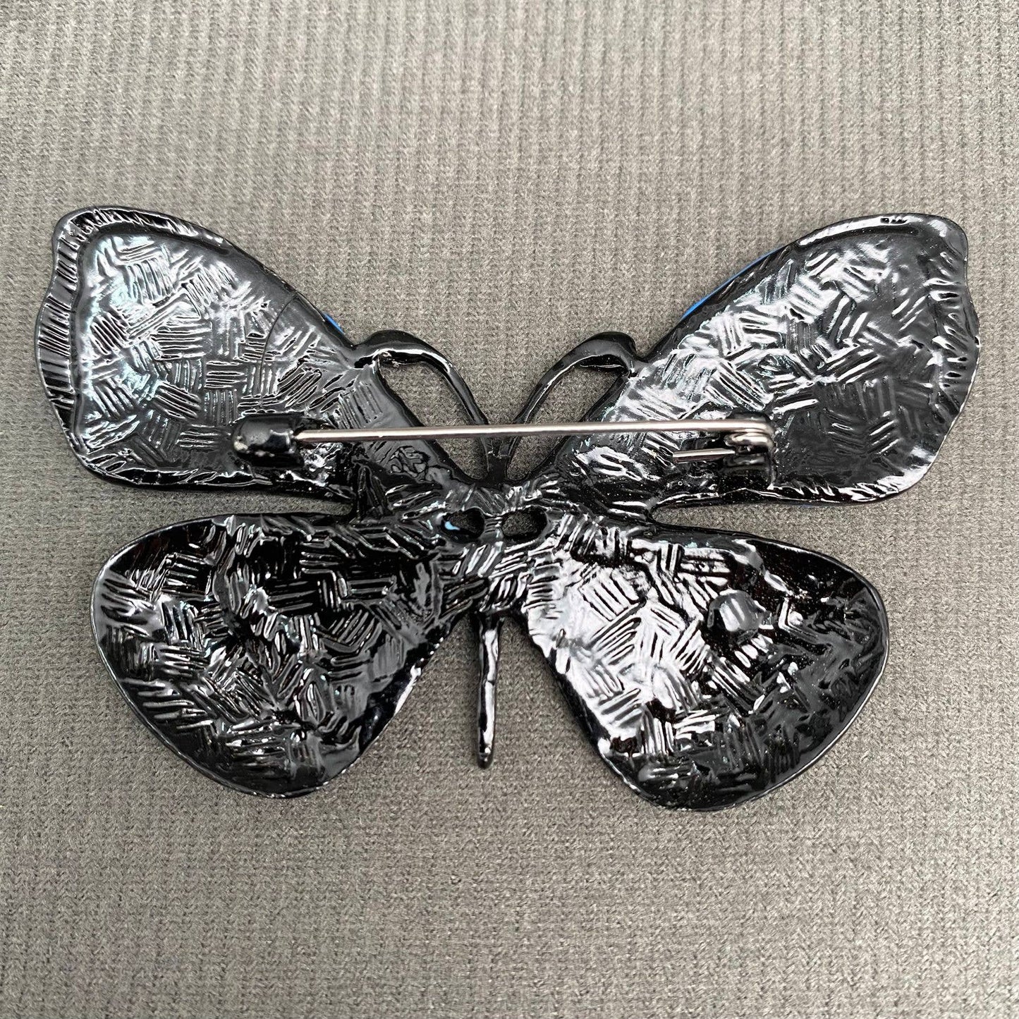 Colored Enamel Butterfly Brooch