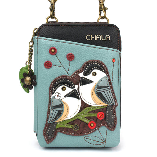CHALA Crossbody Cell Phone Case Wallet - Chickadee
