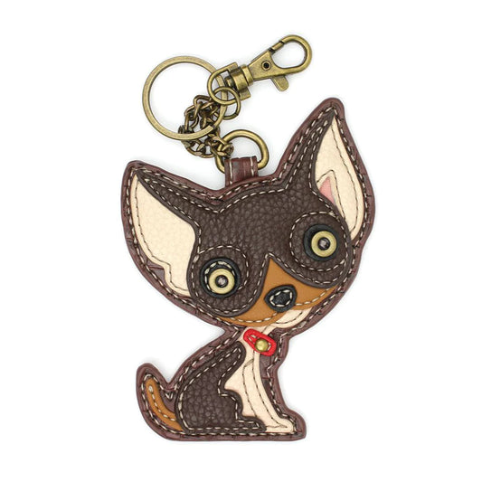 CHALA Chihuahua Dark Keyfob, Purse Charm