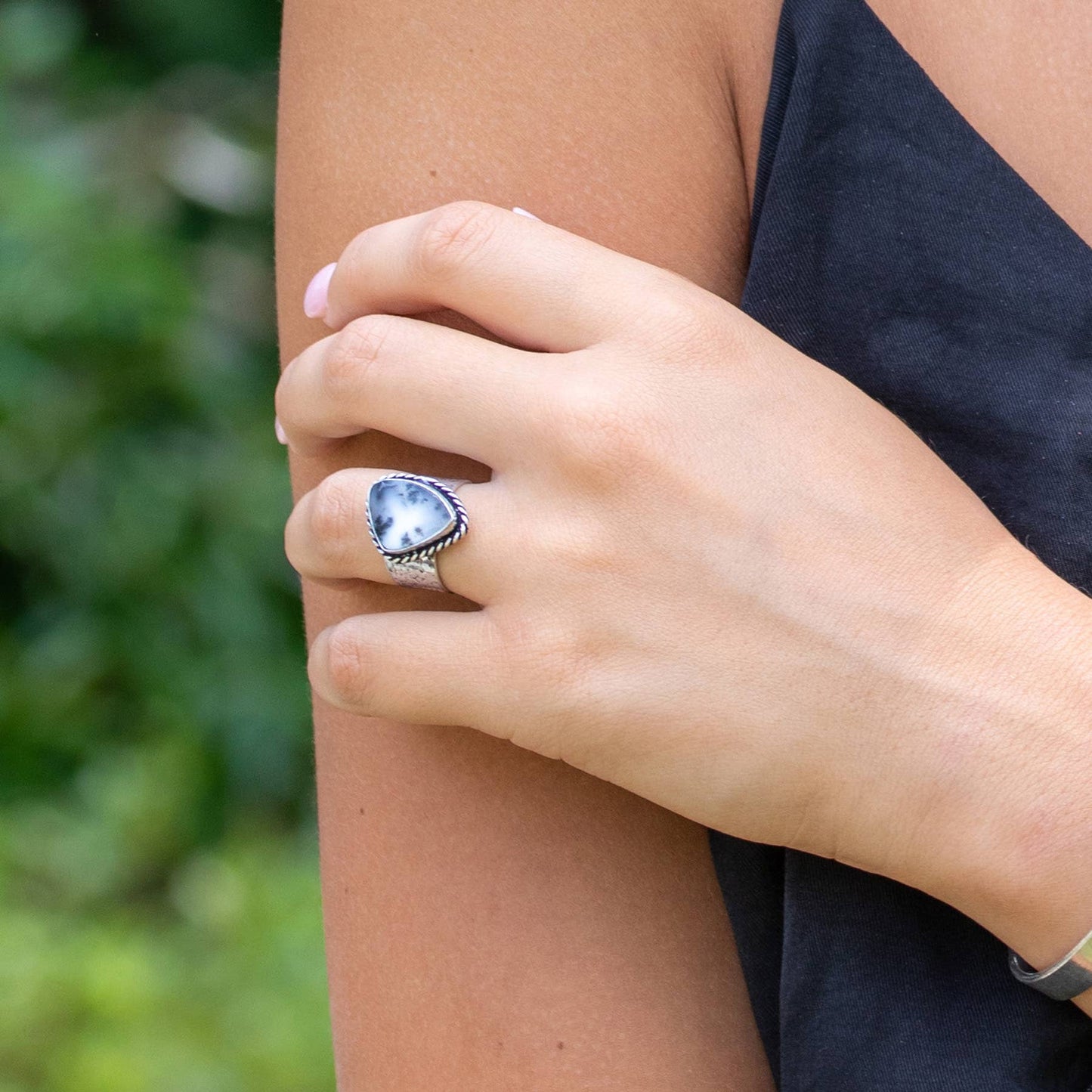Anju Kashi Semiprecious Stone Large Rings
