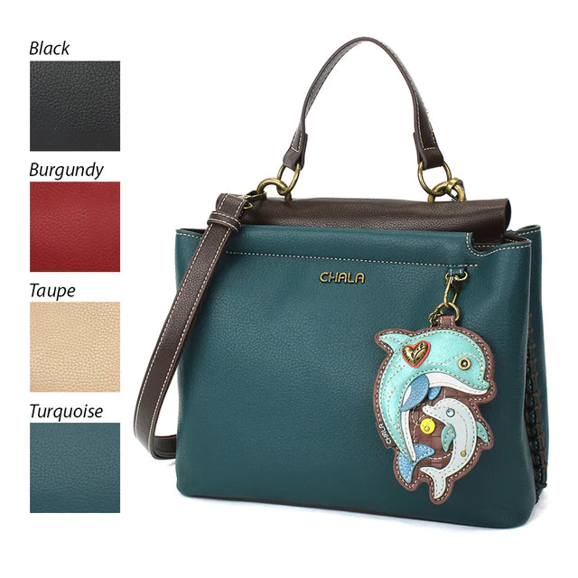 CHALA Charming Satchel - Dolphin