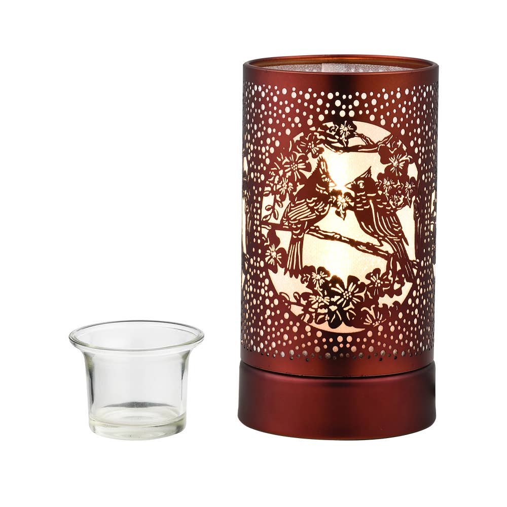 7" Touch lamp/Oil burner/Wax warmer- Cardinals