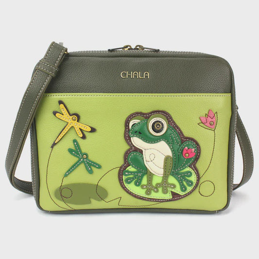 CHALA Companion Organizer Crossbody Purse - Lily Frog