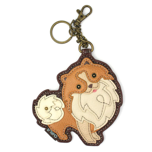 CHALA Pomeranian Keyfob, Coin Purse, Purse Charm