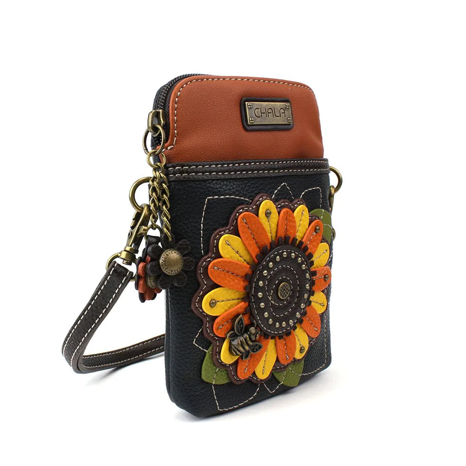CHALA Crossbody Cell Phone Case - Sunflower - Enchanted Memories, Custom Engraving & Unique Gifts