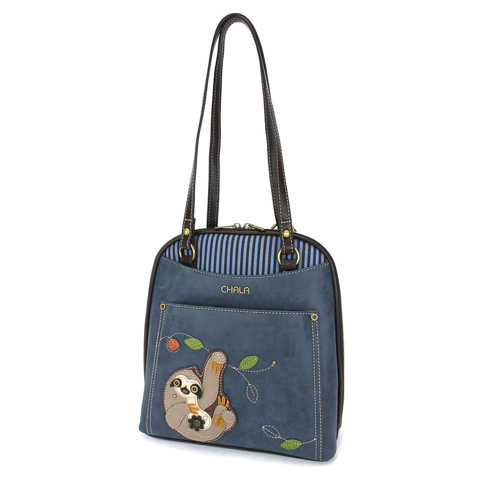 Chala Sloth Backpack is the perfect bag for sloth lovers. This Shoulder Bag, Backpack is sure to be loved by all that see it.