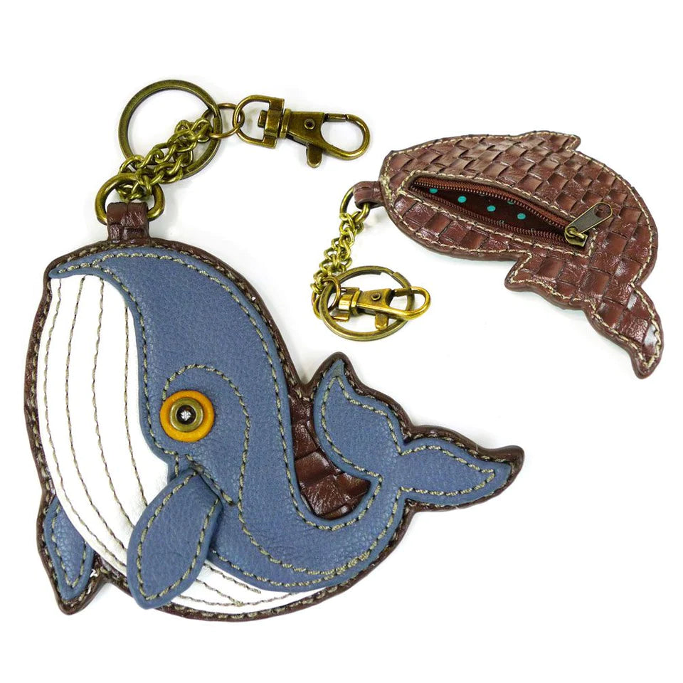 CHALA Whale Keyfob, Coin Purse, Purse Charm