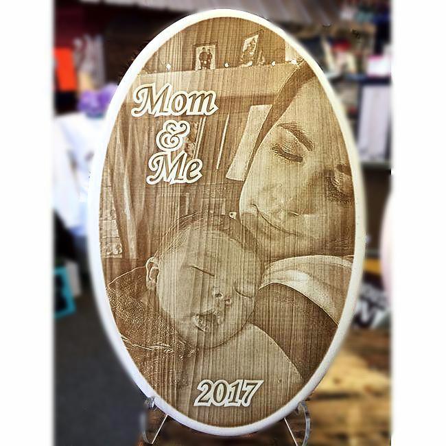 Engraved Wooden Oval Photo Plaques with your favorite picture! Custom Made for you by Enchanted Memories, Custom Engraving & Unique Gifts