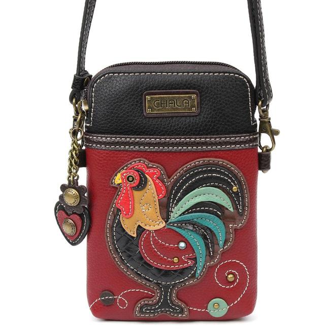 CHALA Crossbody Cell Phone Case - Rooster - Enchanted Memories, Custom Engraving & Unique Gifts