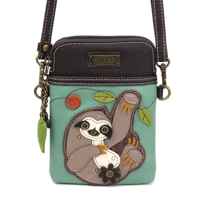 CHALA Crossbody Cell Phone Case - Sloth - Enchanted Memories, Custom Engraving & Unique Gifts