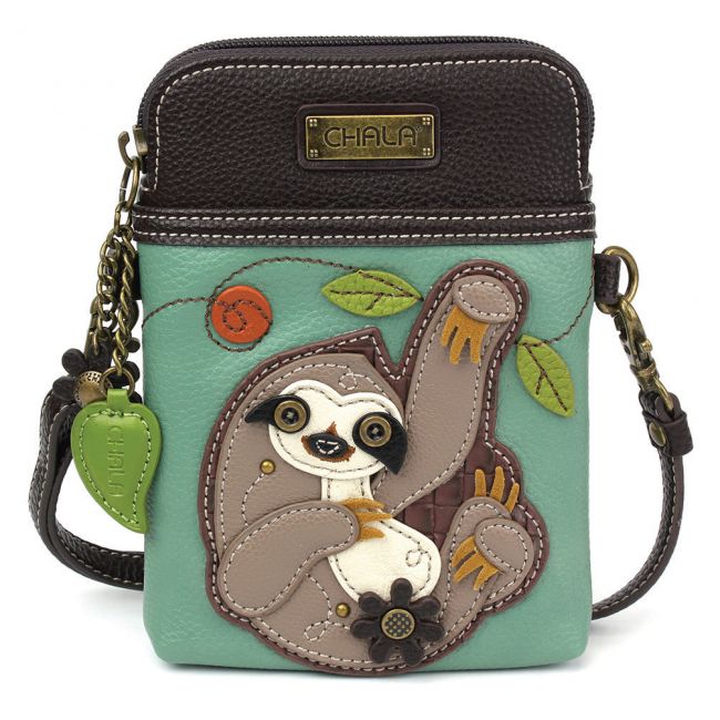 CHALA Crossbody Cell Phone Case - Sloth - Enchanted Memories, Custom Engraving & Unique Gifts