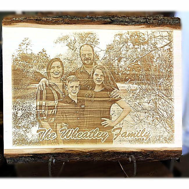 Custom engraved family photo plaque etched with your favorite picture.  One of a kind unique gifts for family.  - Enchanted Memories, Custom Engraving & Unique Gifts