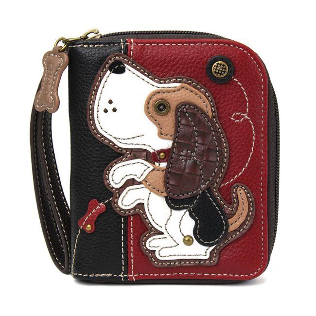 CHALA Beagle Dog Wristlet Wallet Zip Billfold Dog Lovers Gift | Enchanted Memories 