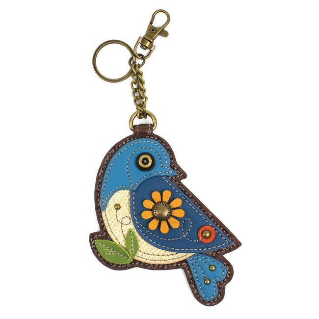 CHALA Blue Bird Keychain Keyfob Coin Purse | Enchanted Memories 