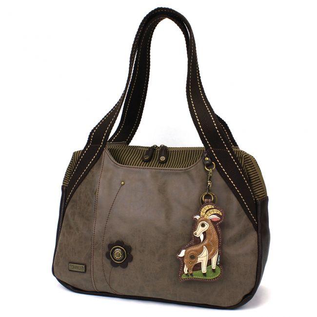 CHALA Bowling Bag Goat Handbag Animal Themed Press Mountain Goat