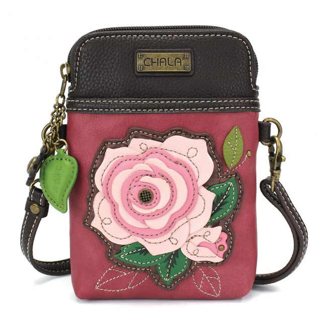 CHALA Cellphone Crossbody Pink Rose is the perfect gift for rose lovers. This cellphone case is the most adorable case you'll ever own!