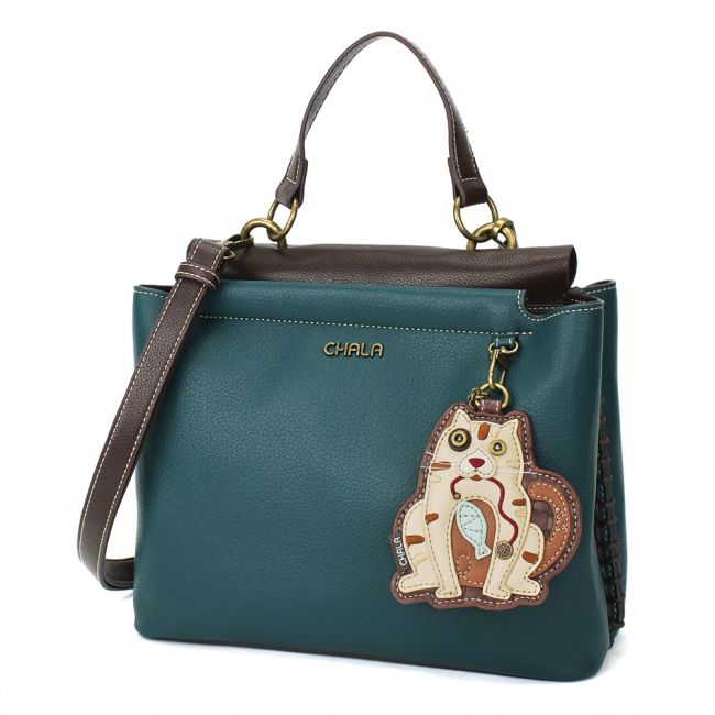 CHALA Charming Satchel - Cat with Stripes