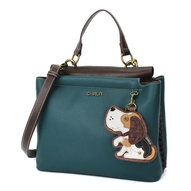 CHALA Beagle Dog Charming Satchel Handbag dog lovers purse 