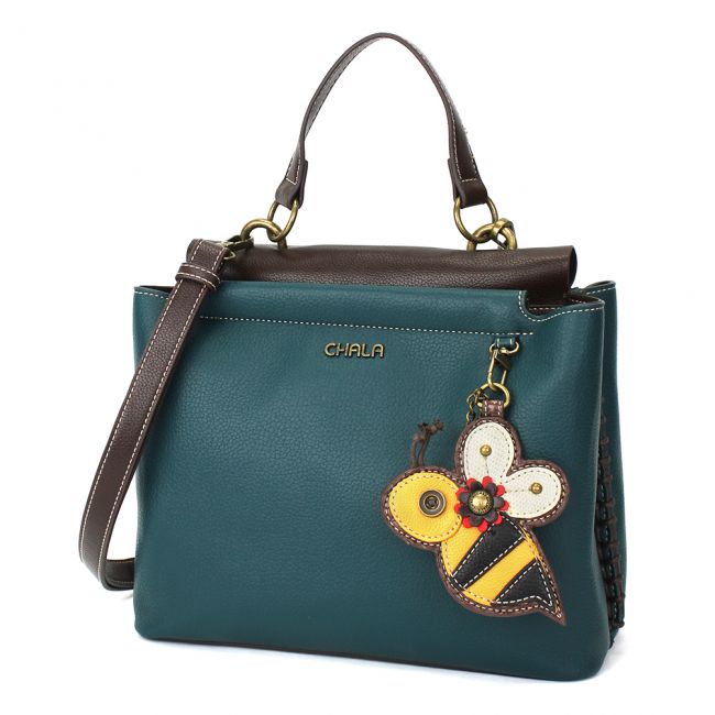 CHALA Charming Satchel Bee Handbag Purse is the perfect shoulder bag for all bee and nature lovers.