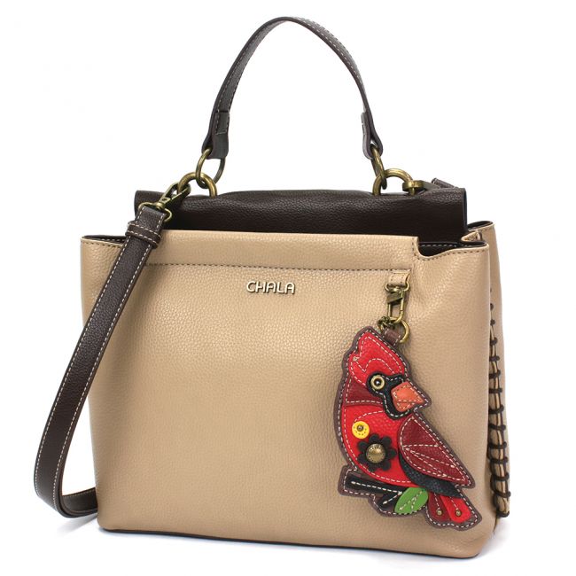 CHALA Charming Satchel Cardinal handbag purse is perfect for all bird lovers and is the perfect gift for those in search for the perfect shoulder bag
