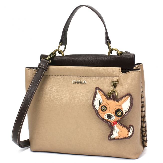 CHALA Charming Satchel Chihuahua Lovers Purse the perfect handbag gift for all dog and chihuahua loversCHALA Charming Satchel Chihuahua Lovers Purse the perfect handbag gift for all dog and chihuahua lovers