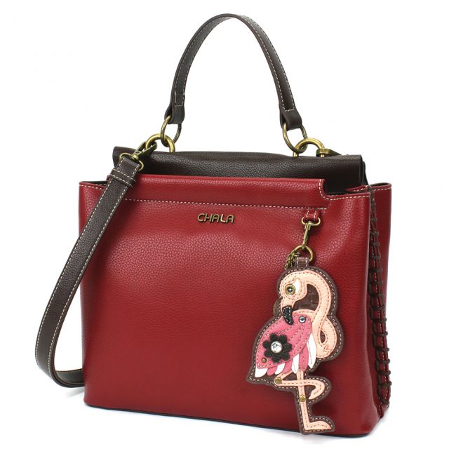 CHALA Charming Satchel Flamingo Handbag Purse is perfect for all nature lovers. Bird lovers will love this purse, too!