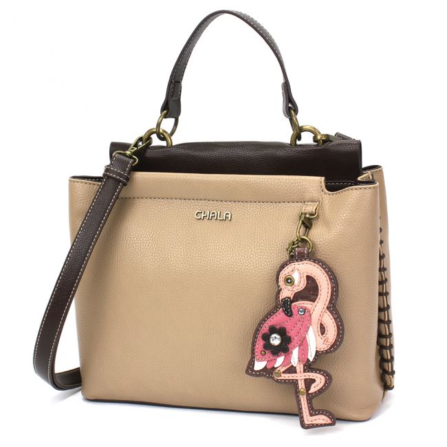 CHALA Charming Satchel Flamingo Handbag Purse is perfect for all nature lovers. Bird lovers will love this purse, too!
