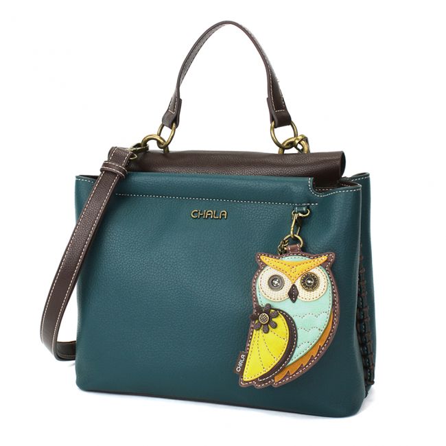 Chala Charming Crossbody Handbag with Owl. The perfect gift for owl and nature lovers. The most adorable handbag you'll ever own!