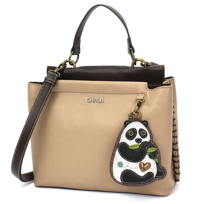 CHALA Charming Satchel Purse with Panda is the perfect handbag for panda lovers and the most adorable animal themed purse you'll ever own.